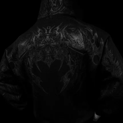 Berserker Oversized Zip up Hoodie DARKNESS