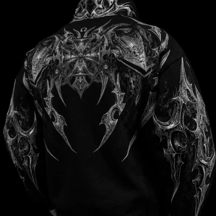 Berserker Oversized Zip up Hoodie VOID BLACK 2.webp