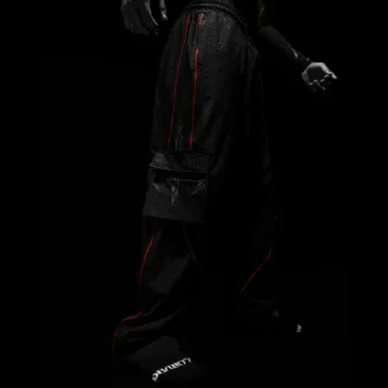 Breathedivinity Excalibur Uncuffed Cargo Sweatpants Black 4.webp