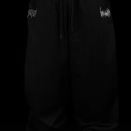 Essential Embroidery 937 Banana shape sweatpants VOID BLACK 1.webp