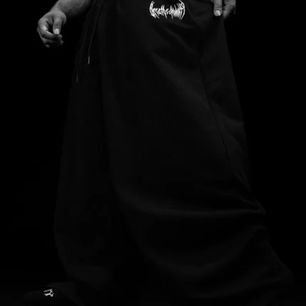 Essential Embroidery 937 Banana shape sweatpants VOID BLACK d 1.webp