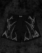 Skeletal Embroidered Bodybuilding Mesh Shorts VOID BLACK G 1.jpg