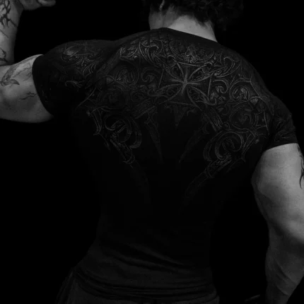 Void Tech™ Armored Short Sleeve Compression DARKNESS.webp