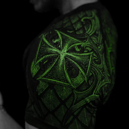 Void Tech™ Armored Short Sleeve Compression POISON f.webp